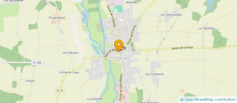 localisation de l'entreprise AU COEUR DE LA GOURMANDISE à CHARNY OREE DE PUISAYE