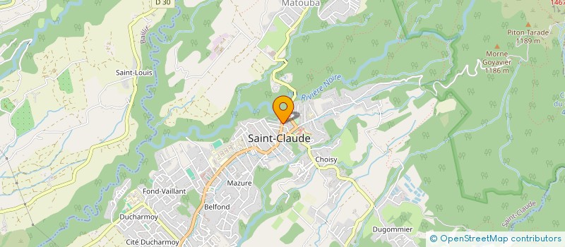 localisation de l'entreprise AU COEUR DE LA GUADELOUPE à SAINT-CLAUDE
