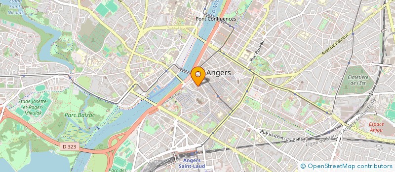 localisation de l'entreprise AU COEUR DE LA MAIN, ATELIER ET FORMATION SHIASTU, DO IN ET RELAXATION à ANGERS