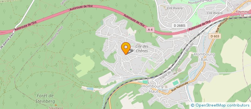 localisation de l'entreprise AU COEUR DE LA NIYA  HOMBOURG-HAUT