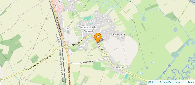 localisation de l'entreprise AU COEUR DE LA NOTE  VARENNES-LE-GRAND