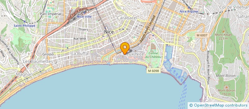 localisation de l'entreprise AU COEUR DE LA VALLEE à NICE