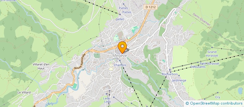 localisation de l'entreprise AU COEUR DE MEGEVE  MEGEVE