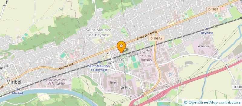 localisation de l'entreprise AU COEUR DE NOS MAINS à MIRIBEL