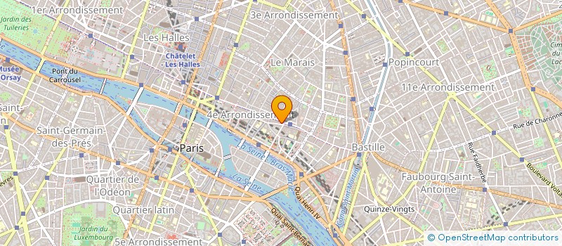 localisation de l'entreprise AU COEUR DE PARIS POUR LES IMMIGRES  PARIS