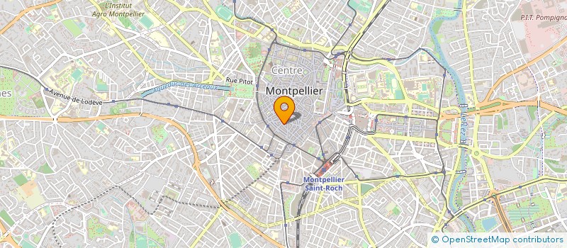 localisation de l'entreprise AU COEUR DE SAINT ROCH, ASSOCIATION DES ARTISANS ET COMMERCANTS DU QUARTIER SAINT ROCH à MONTPELLIER