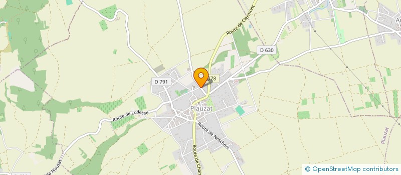 localisation de l'entreprise AU COEUR DE TA SANTE : ASSOCIATION DE PREVENTION EN SANTE  PLAUZAT