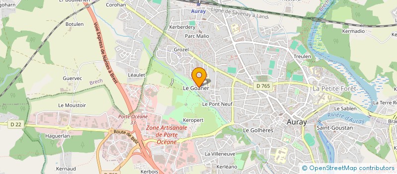 localisation de l'entreprise AU COEUR DE TON ETRE à AURAY