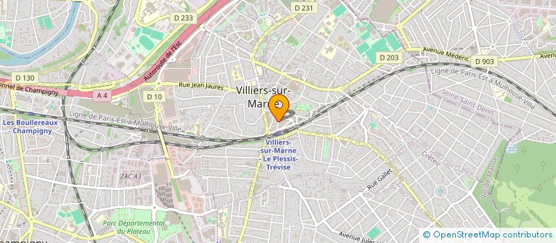 localisation de l'entreprise AU COEUR DE VILLIERS à VILLIERS-SUR-MARNE