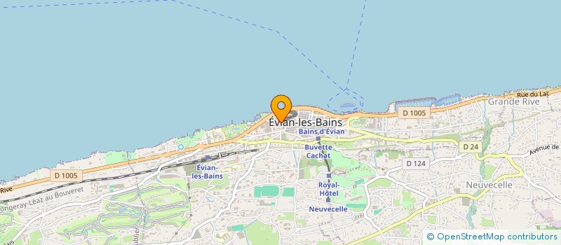 localisation de l'entreprise AU COEUR DE VOS ENVIES à EVIAN-LES-BAINS
