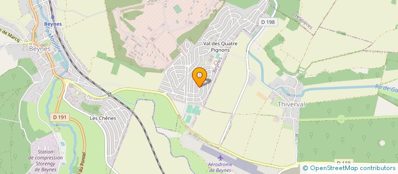 localisation de l'entreprise AU COEUR DE VOS JARDINS à BEYNES