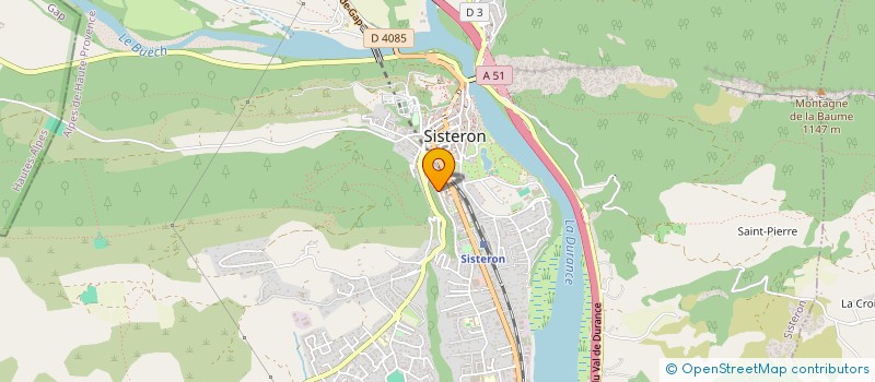 localisation de l'entreprise AU COEUR DES ALPES  SISTERON