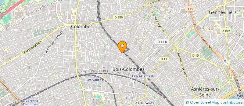 localisation de l'entreprise AU COEUR DES ANTIPODES à BOIS-COLOMBES