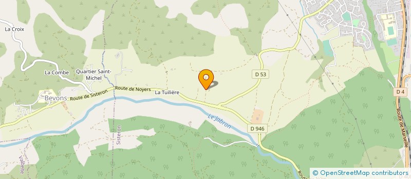 localisation de l'entreprise AU COEUR DES CHAMPS à SISTERON