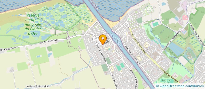 localisation de l'entreprise AU COEUR DES FETES  GRAND-FORT-PHILIPPE