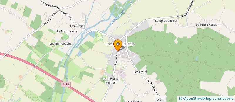 localisation de l'entreprise AU COEUR DES FLOTS à LES BOIS D'ANJOU