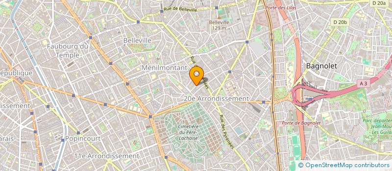 localisation de l'entreprise AU COEUR DES FORETS ET FAUNE  PARIS