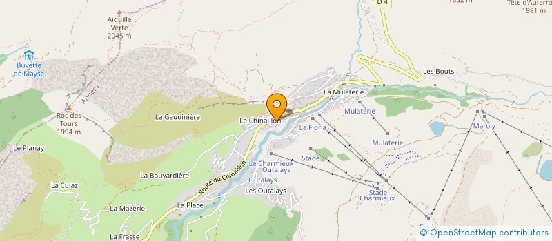 localisation de l'entreprise AU COEUR DES JUSTES  LE GRAND-BORNAND