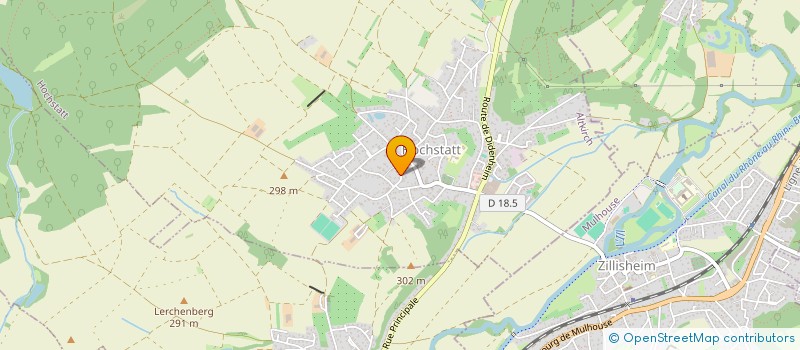 localisation de l'entreprise AU COEUR DES MISS 15/17 ALSACE  TAGOLSHEIM