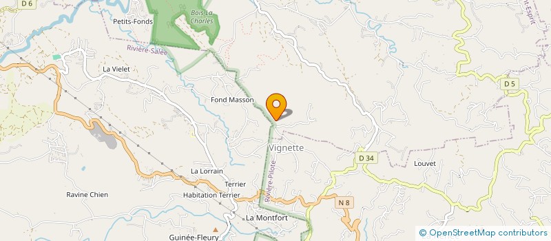 localisation de l'entreprise AU COEUR DES MORNES  SAINT-ESPRIT