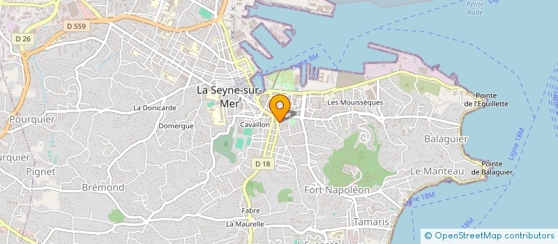 localisation de l'entreprise AU COEUR DES SAVEURS  LA SEYNE-SUR-MER