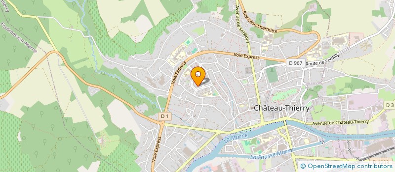 localisation de l'entreprise AU COEUR DES VAUCRISES à CHATEAU-THIERRY