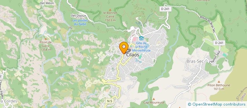 localisation de l'entreprise AU COEUR DES VIGNES  CILAOS