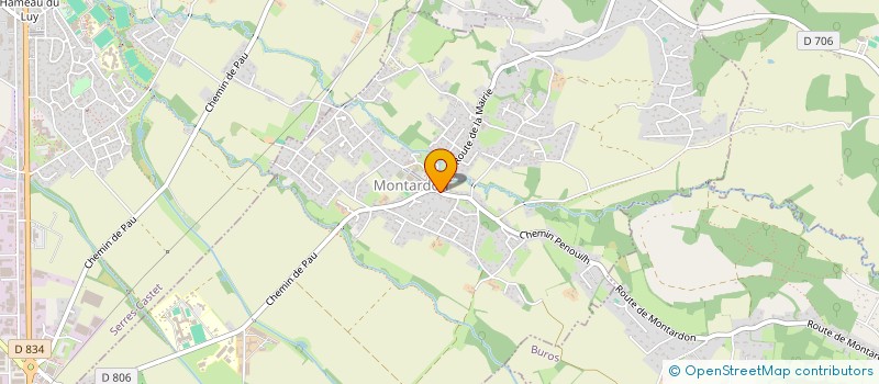 localisation de l'entreprise AU COEUR DES VILLAGES-MONTARDON  MONTARDON