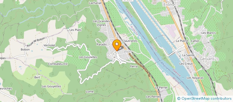 localisation de l'entreprise AU COEUR DU BIEN ETRE  VION