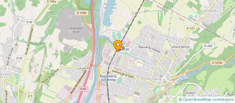 localisation de l'entreprise AU COEUR DU BOIS  PONTCHARRA