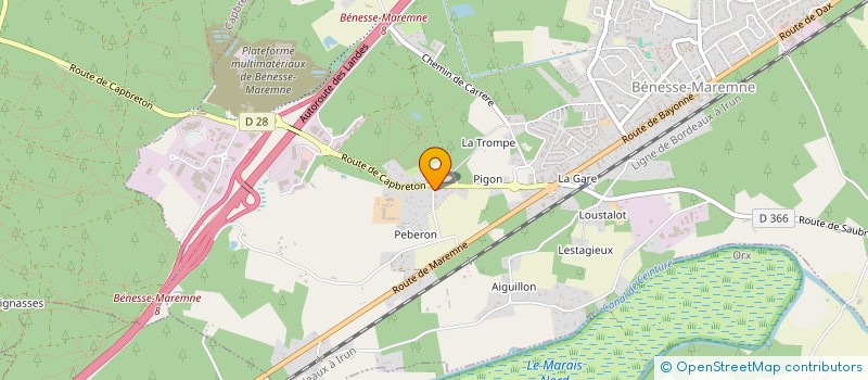 localisation de l'entreprise AU COEUR DU BOIS  BENESSE-MAREMNE