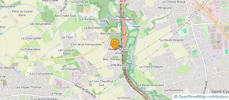 localisation de l'entreprise AU COEUR DU BOIS JESUS à FONDETTES