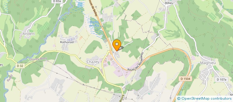 localisation de l'entreprise AU COEUR DU BONHEUR  CUZIEU