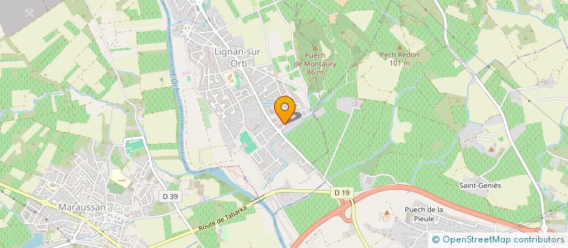 localisation de l'entreprise AU COEUR DU FOUR  LIGNAN-SUR-ORB