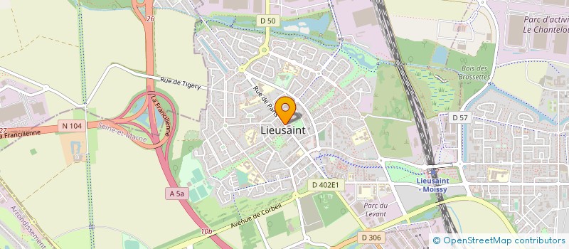 localisation de l'entreprise AU COEUR DU FOURNIL  LIEUSAINT