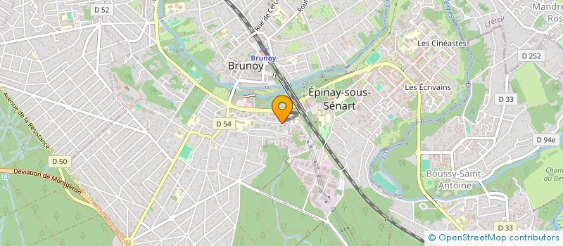 localisation de l'entreprise AU COEUR DU JARDIN  BRUNOY