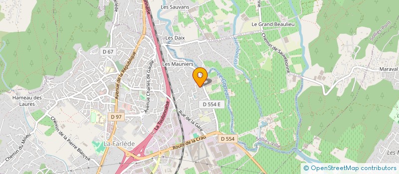 localisation de l'entreprise AU COEUR DU JARDIN  LA FARLEDE