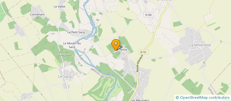 localisation de l'entreprise AU COEUR DU METAL  SYLVAINS-LES-MOULINS