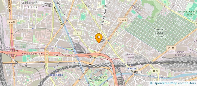 localisation de l'entreprise AU COEUR DU PAIN  AUBERVILLIERS