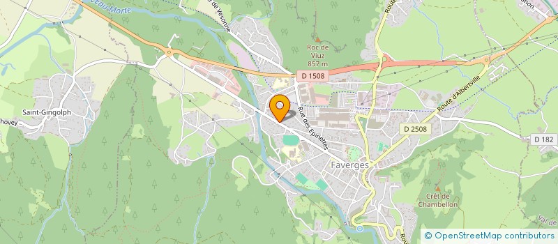 localisation de l'entreprise AU COEUR DU TERROIR  FAVERGES-SEYTHENEX