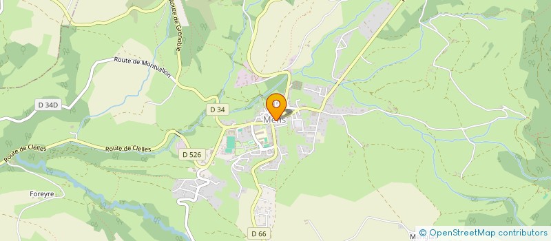 localisation de l'entreprise AU COEUR DU TRIEVES  MENS