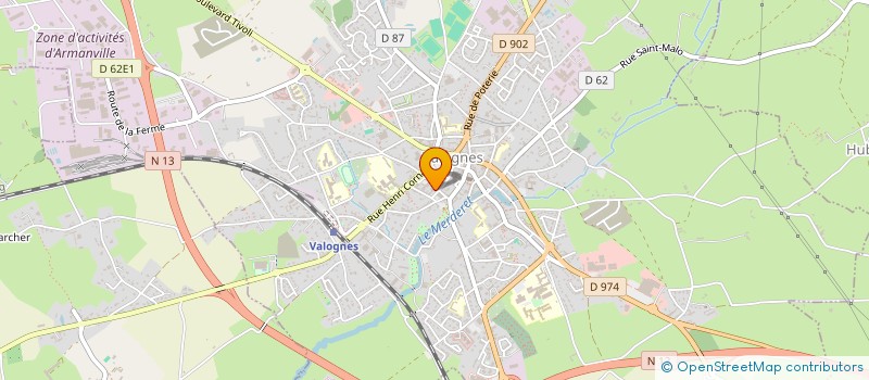 localisation de l'entreprise AU COEUR VALOGNAIS DU QI  VALOGNES