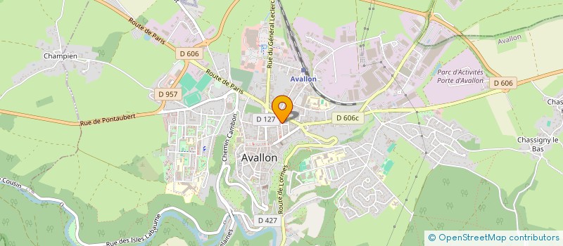 localisation de l'entreprise AU COIN D LA RUE à AVALLON