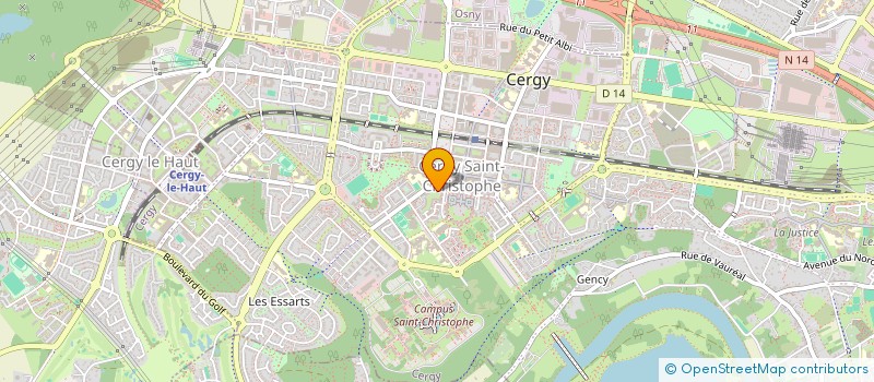 localisation de l'entreprise AU COIN DE L ANGLE  CERGY