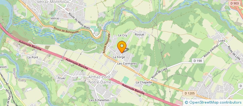 localisation de l'entreprise AU COIN DE LA FORGE  ARTHAZ-PONT-NOTRE-DAME