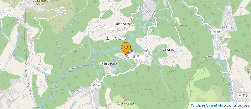 localisation de l'entreprise AU COIN DE LA RUE  SAINT-BLAISE