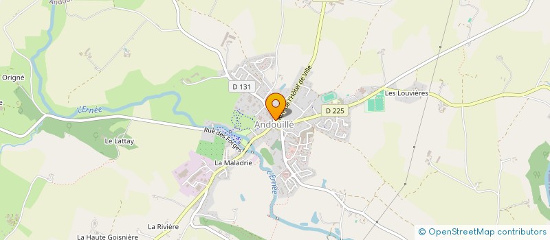 localisation de l'entreprise AU COIN DE LA TASSE  ANDOUILLE