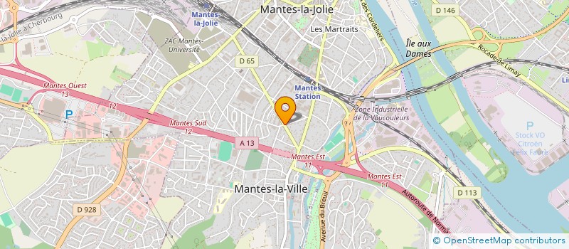 localisation de l'entreprise AU COIN DES DELICES à MANTES-LA-VILLE