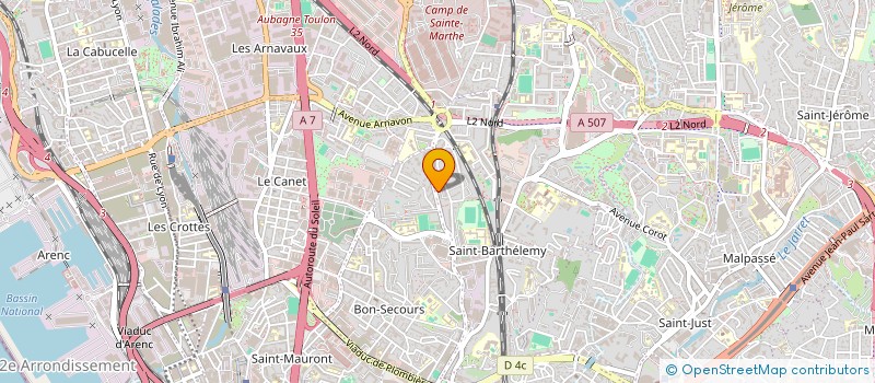 localisation de l'entreprise AU COIN DU 121 à MARSEILLE