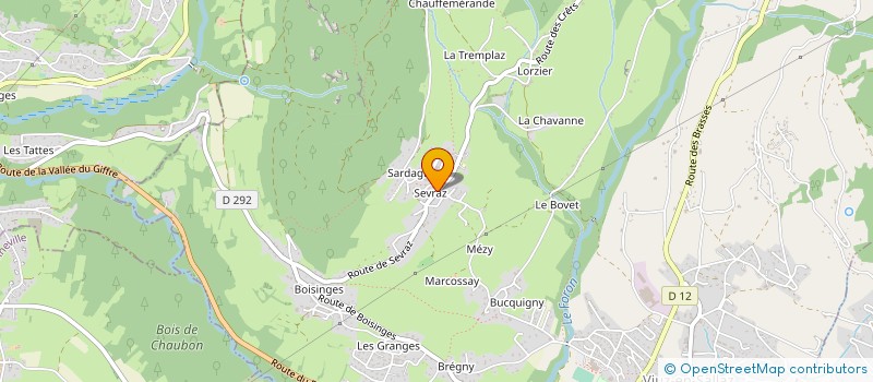 localisation de l'entreprise AU COIN DU FEU  VIUZ-EN-SALLAZ